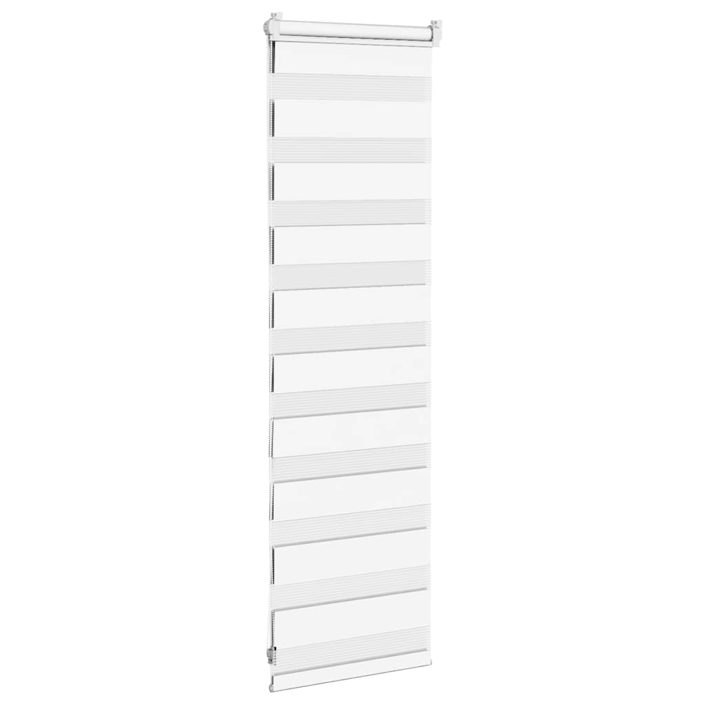 Zebra Blind White 40x100 cm Fabric Width 35.9 cm Polyester