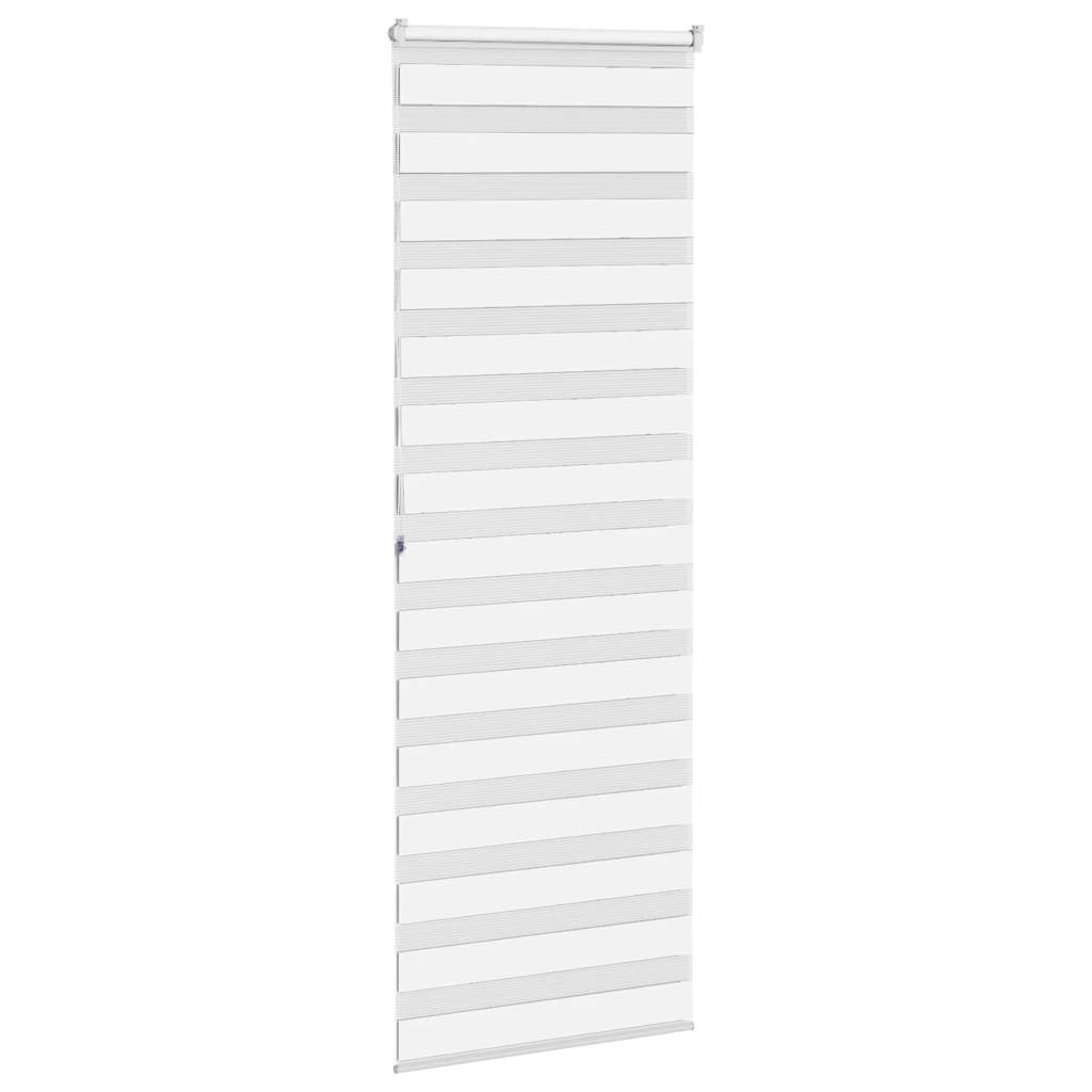 Zebra Blind White 75x200 cm Fabric Width 70.9 cm Polyester