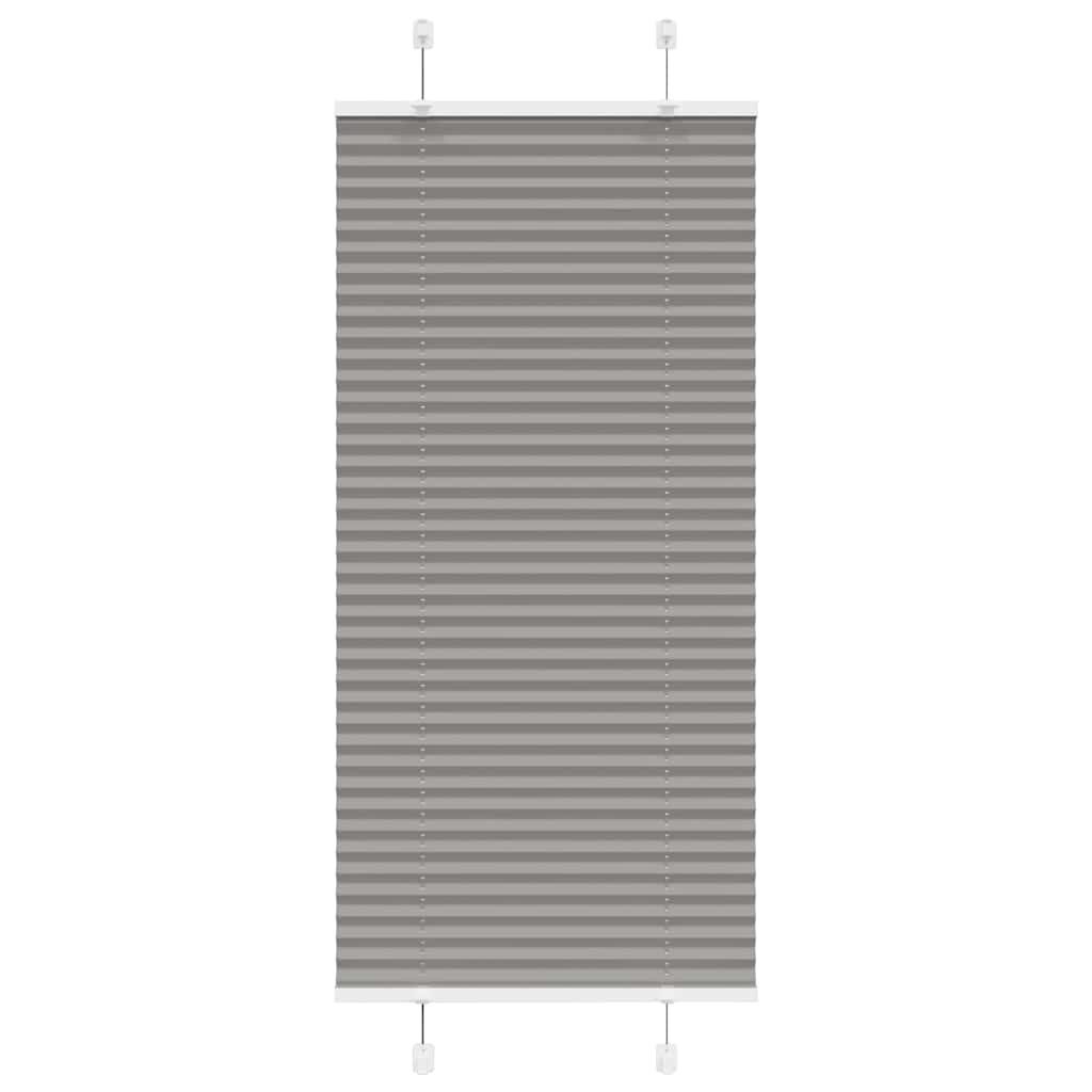 Pleated Blind Anthracite 55x100 cm Fabric Width 54.4 cm Polyester