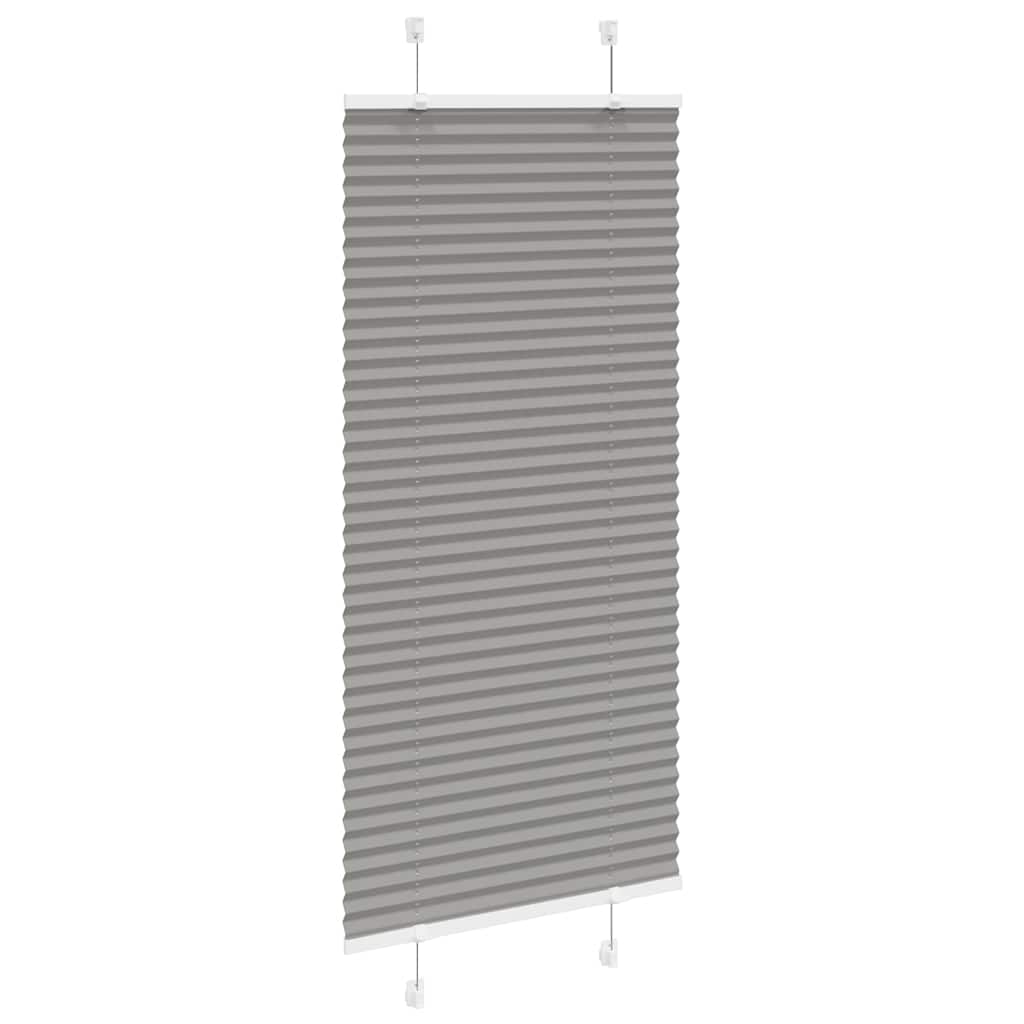 Pleated Blind Anthracite 55x100 cm Fabric Width 54.4 cm Polyester