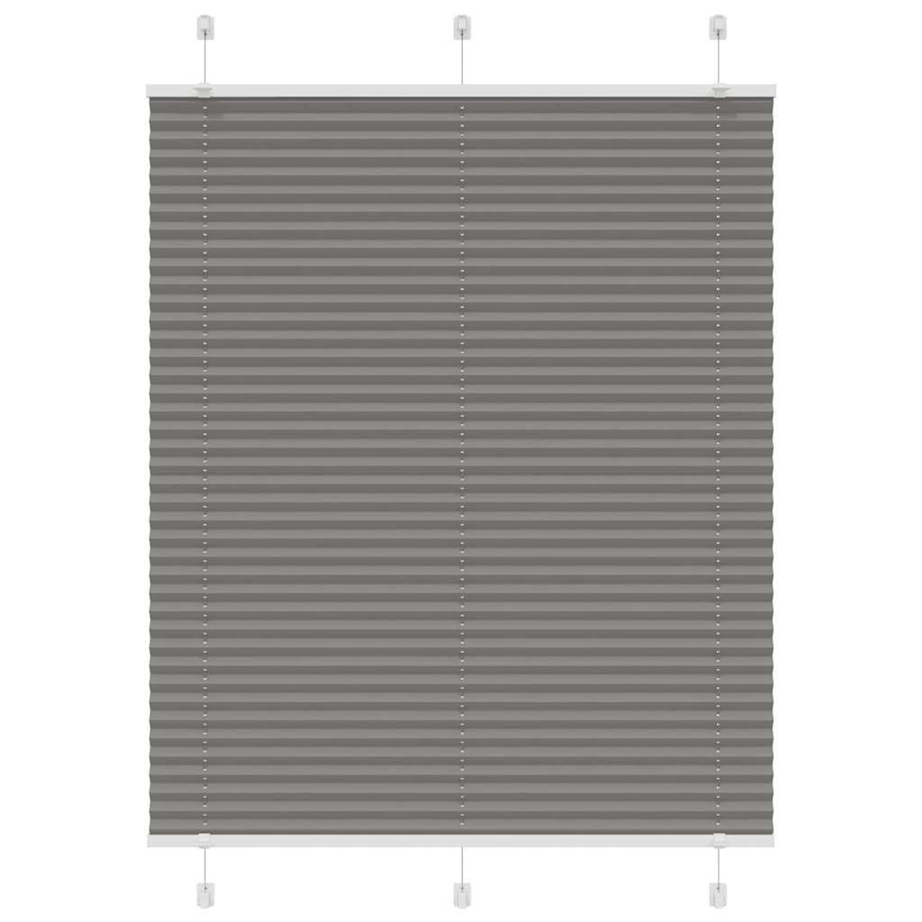 Pleated Blind Anthracite 105x100 cm Fabric Width 104.4 cm Polyester