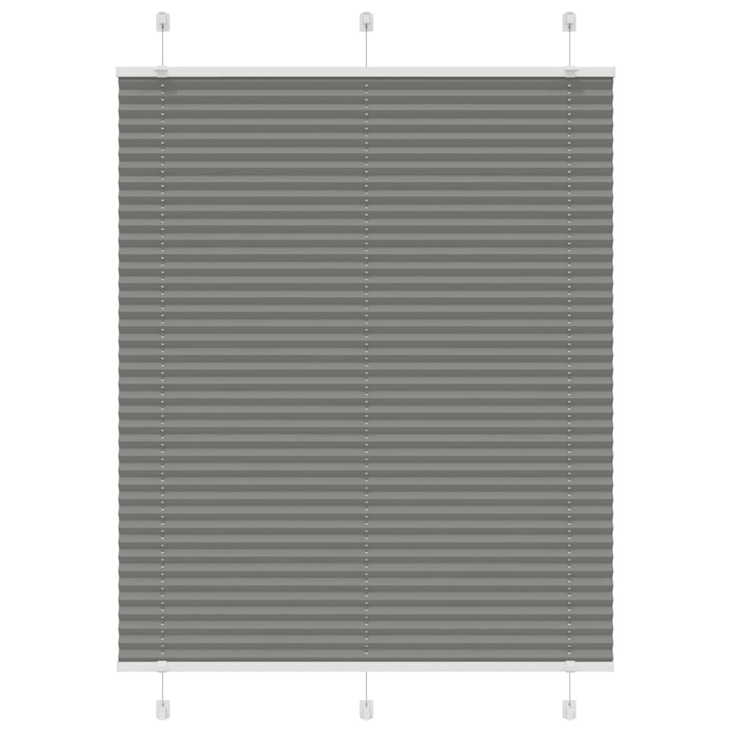 Pleated Blind Anthracite 110x100 cm Fabric Width 109.4 cm Polyester