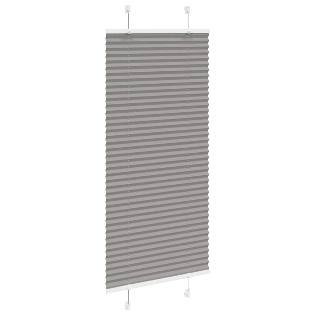 Pleated Blind Anthracite 65x150 cm Fabric Width 64.4 cm Polyester