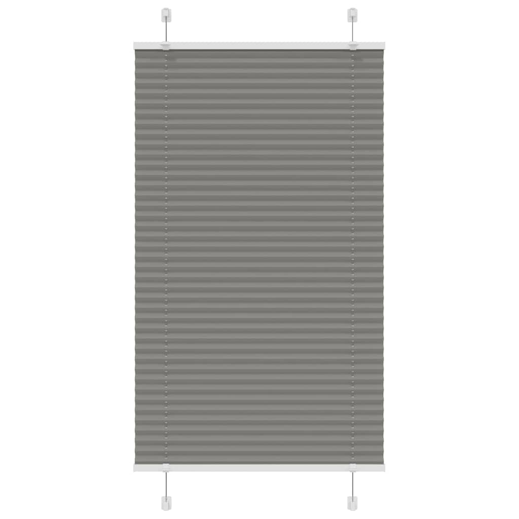 Pleated Blind Anthracite 80x150 cm Fabric Width 79.4 cm Polyester