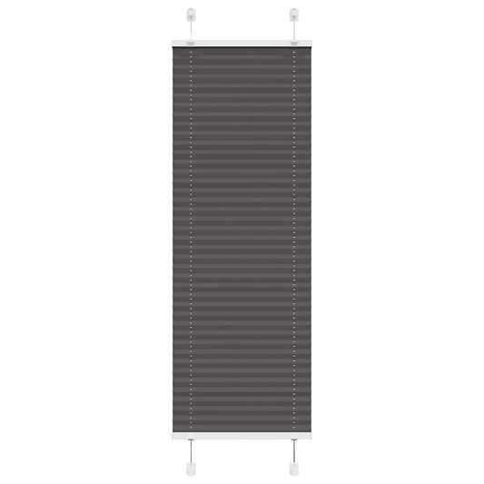 Pleated Blind Black 45x150 cm Fabric Width 44.4 cm Polyester