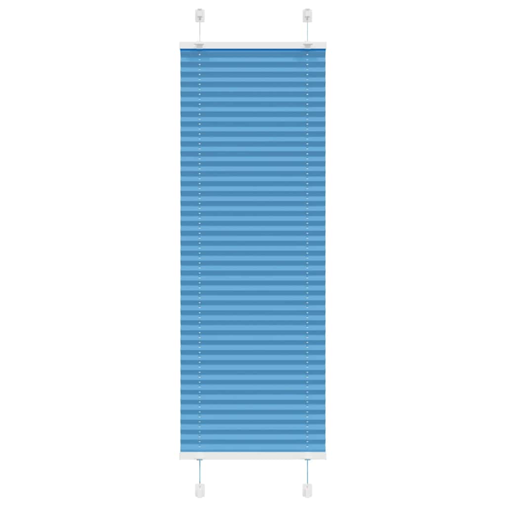 Pleated Blind Blue 45x100 cm Fabric Width 44.4 cm Polyester