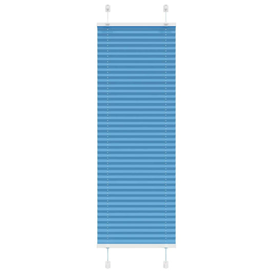Pleated Blind Blue 45x100 cm Fabric Width 44.4 cm Polyester