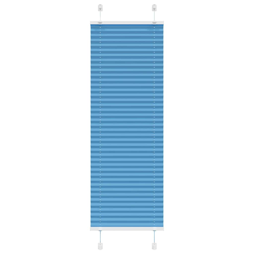 Pleated Blind Blue 50x100 cm Fabric Width 49.4 cm Polyester