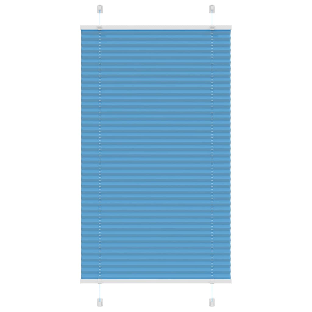 Pleated Blind Blue 70x100 cm Fabric Width 69.4 cm Polyester