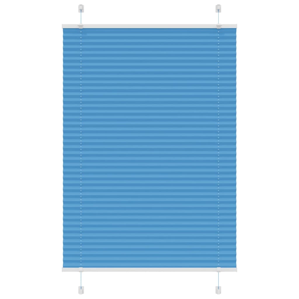 Pleated Blind Blue 70x100 cm Fabric Width 69.4 cm Polyester