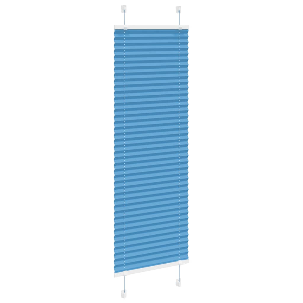 Pleated Blind Blue 45x150 cm Fabric Width 44.4 cm Polyester