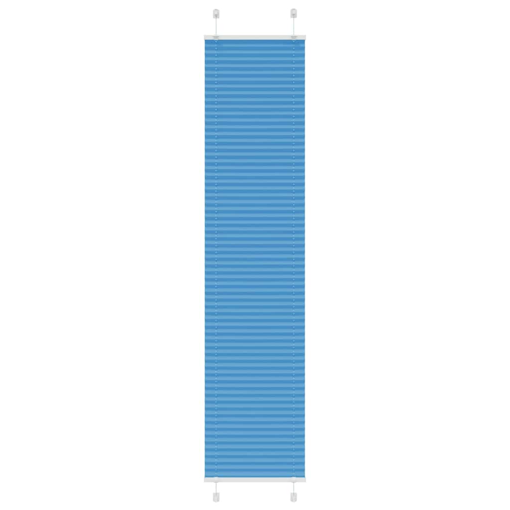 Pleated Blind Blue 40x200 cm Fabric Width 39.4 cm Polyester