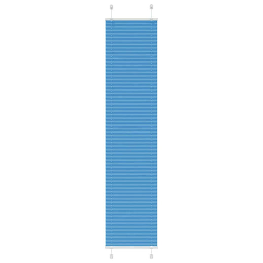 Pleated Blind Blue 40x200 cm Fabric Width 39.4 cm Polyester