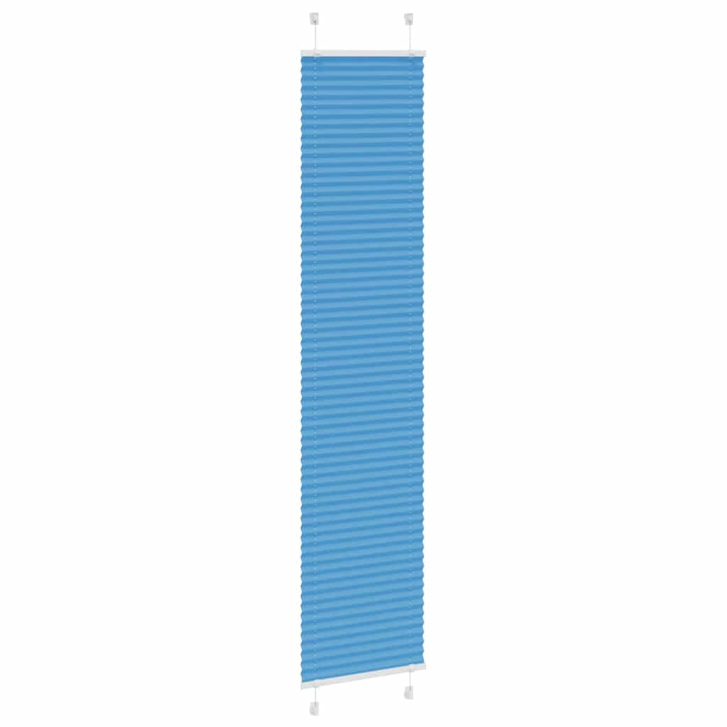 Pleated Blind Blue 40x200 cm Fabric Width 39.4 cm Polyester