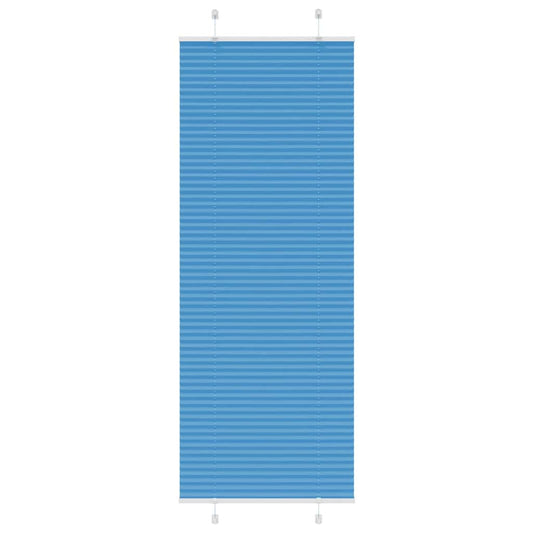 Pleated Blind Blue 70x200 cm Fabric Width 69.4 cm Polyester