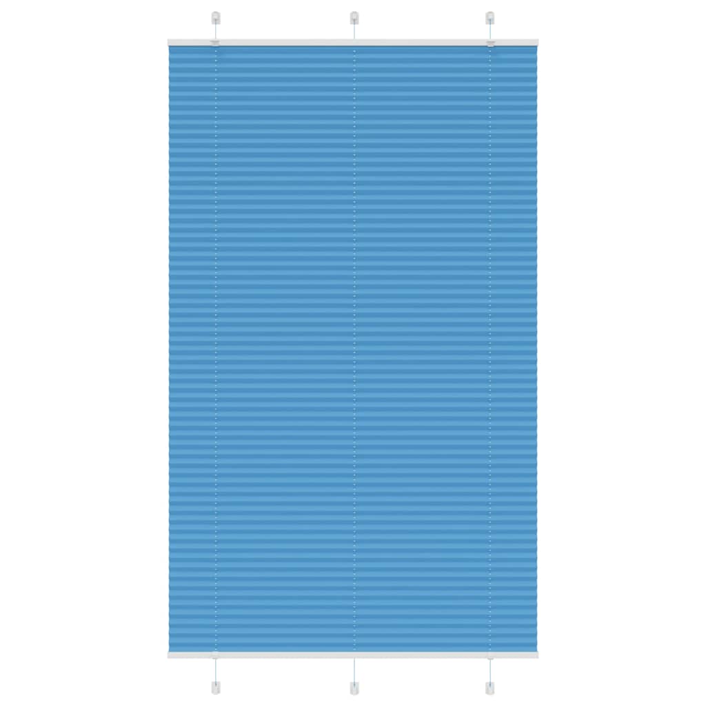 Pleated Blind Blue 120x200 cm Fabric Width 119.4 cm Polyester