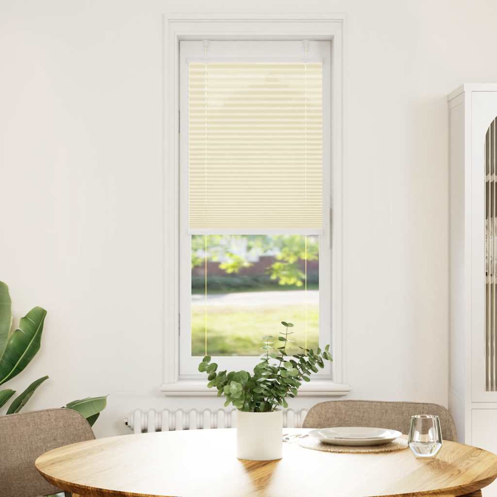 Pleated Blind Cream 50x100 cm Fabric Width 49.4 cm Polyester