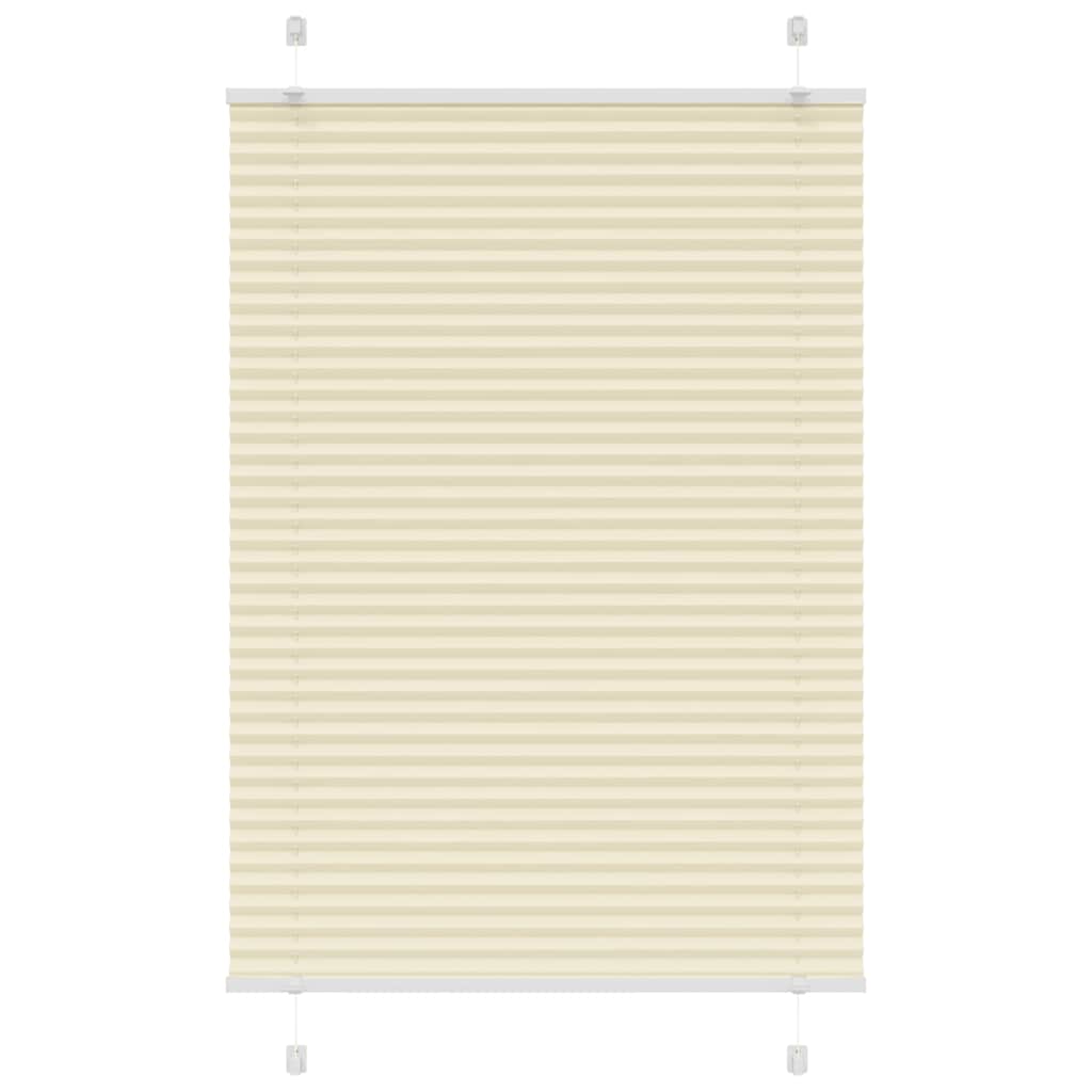 Pleated Blind Cream 90x100 cm Fabric Width 89.4 cm Polyester