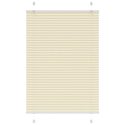 Pleated Blind Cream 90x100 cm Fabric Width 89.4 cm Polyester