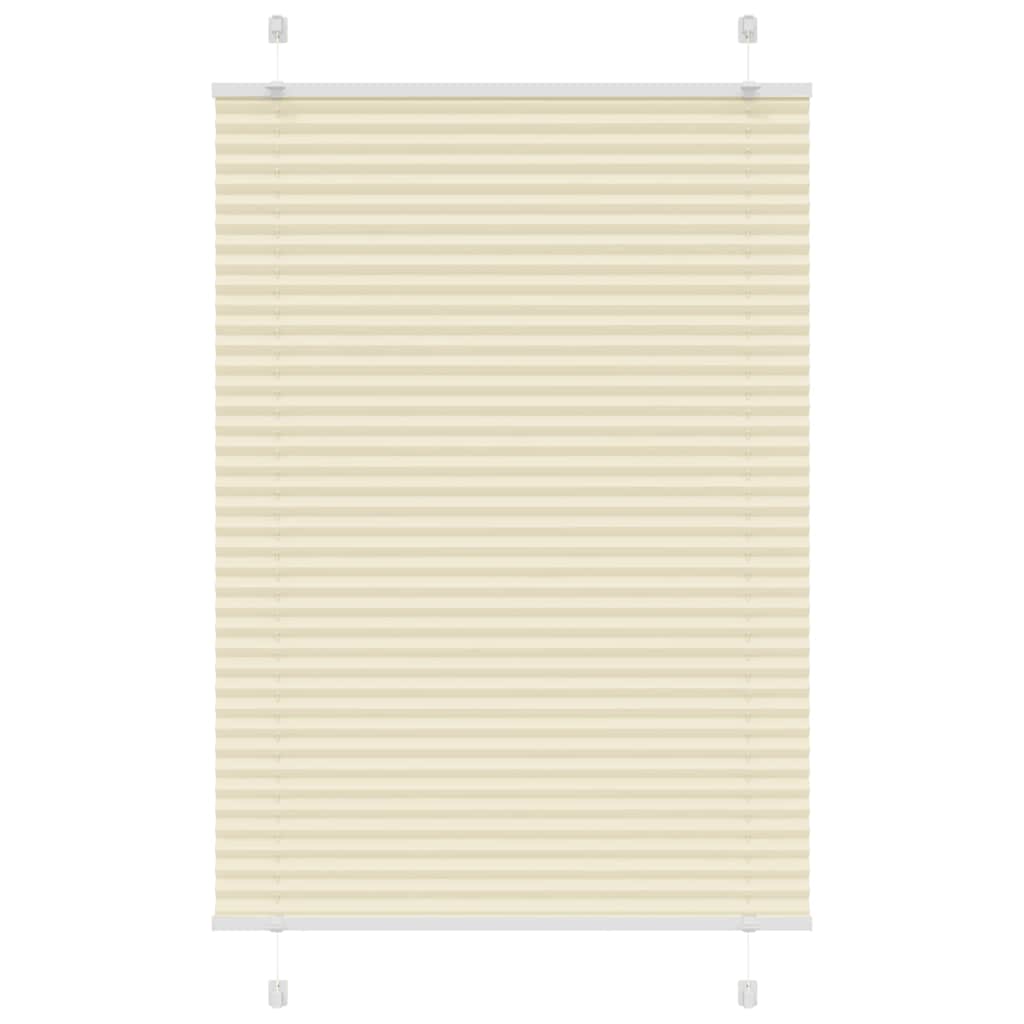Pleated Blind Cream 100x100 cm Fabric Width 99.4 cm Polyester