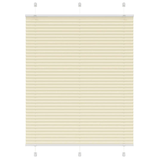 Pleated Blind Cream 110x100 cm Fabric Width 109.4 cm Polyester