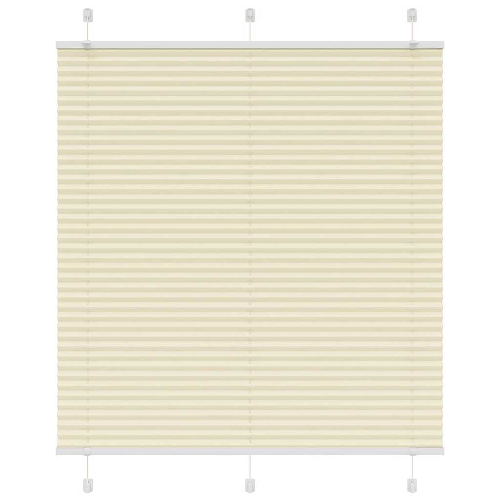 Pleated Blind Cream 115x100 cm Fabric Width 114.4 cm Polyester