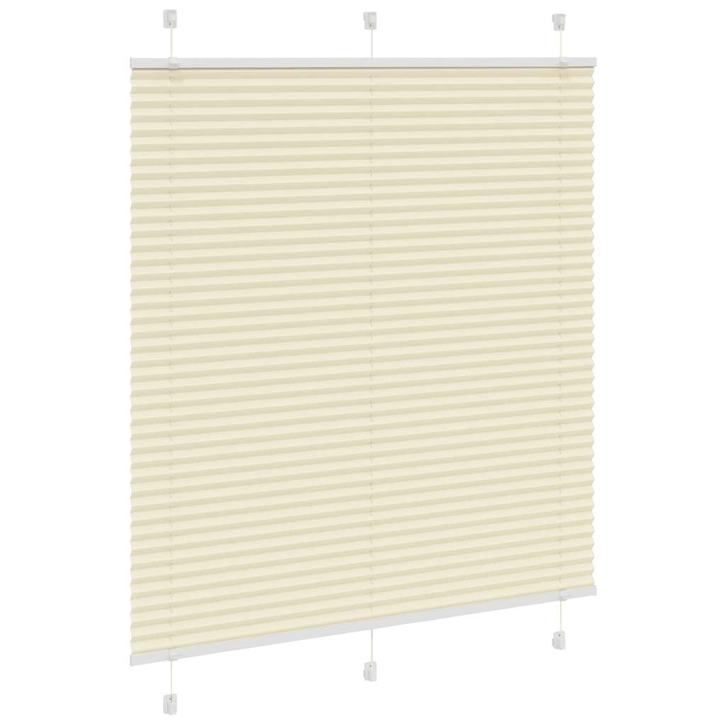 Pleated Blind Cream 115x100 cm Fabric Width 114.4 cm Polyester