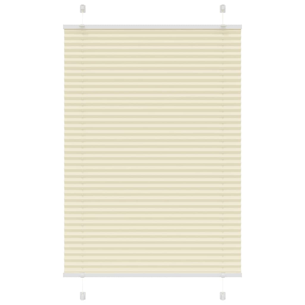 Pleated Blind Cream 100x150 cm Fabric Width 99.4 cm Polyester