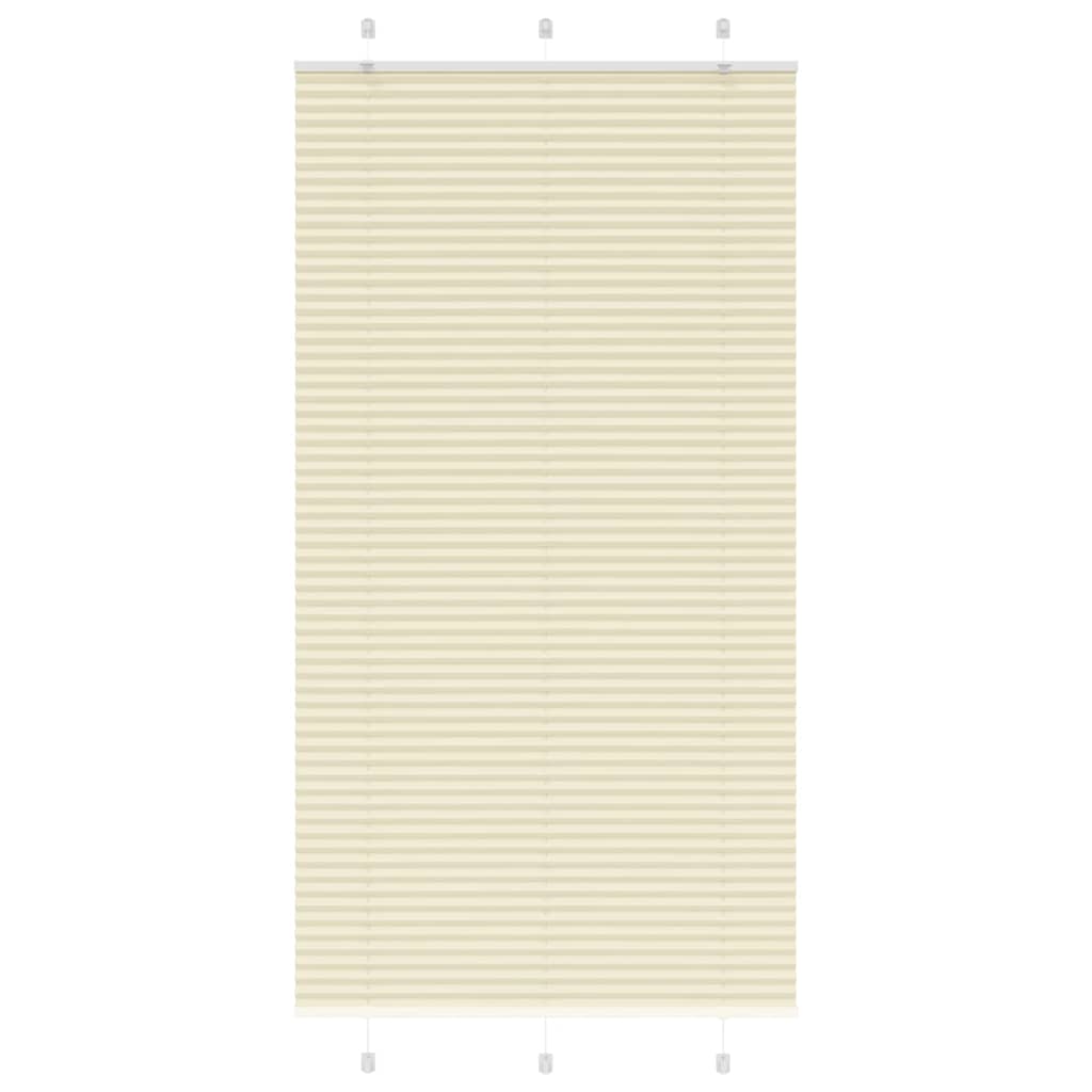 Pleated Blind Cream 105x200 cm Fabric Width 104.4 cm Polyester