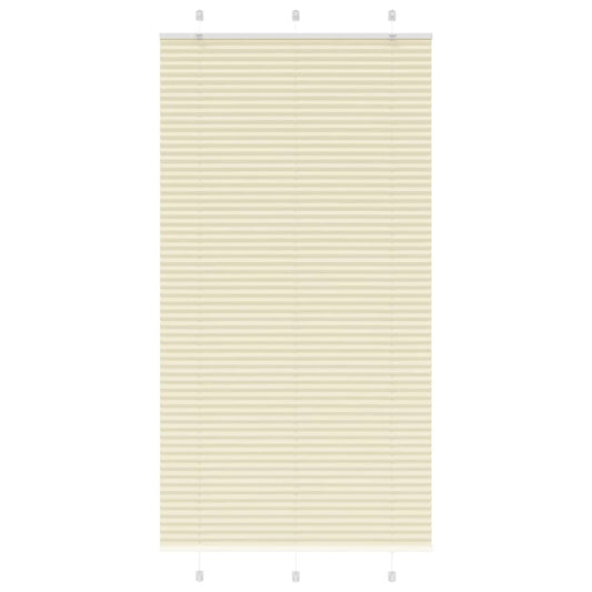 Pleated Blind Cream 105x200 cm Fabric Width 104.4 cm Polyester