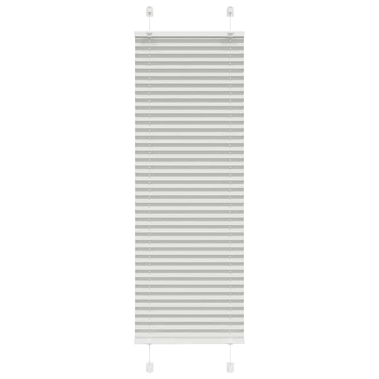 Pleated Blind Light Grey 50x100 cm Fabric Width 49.4 cm Polyester
