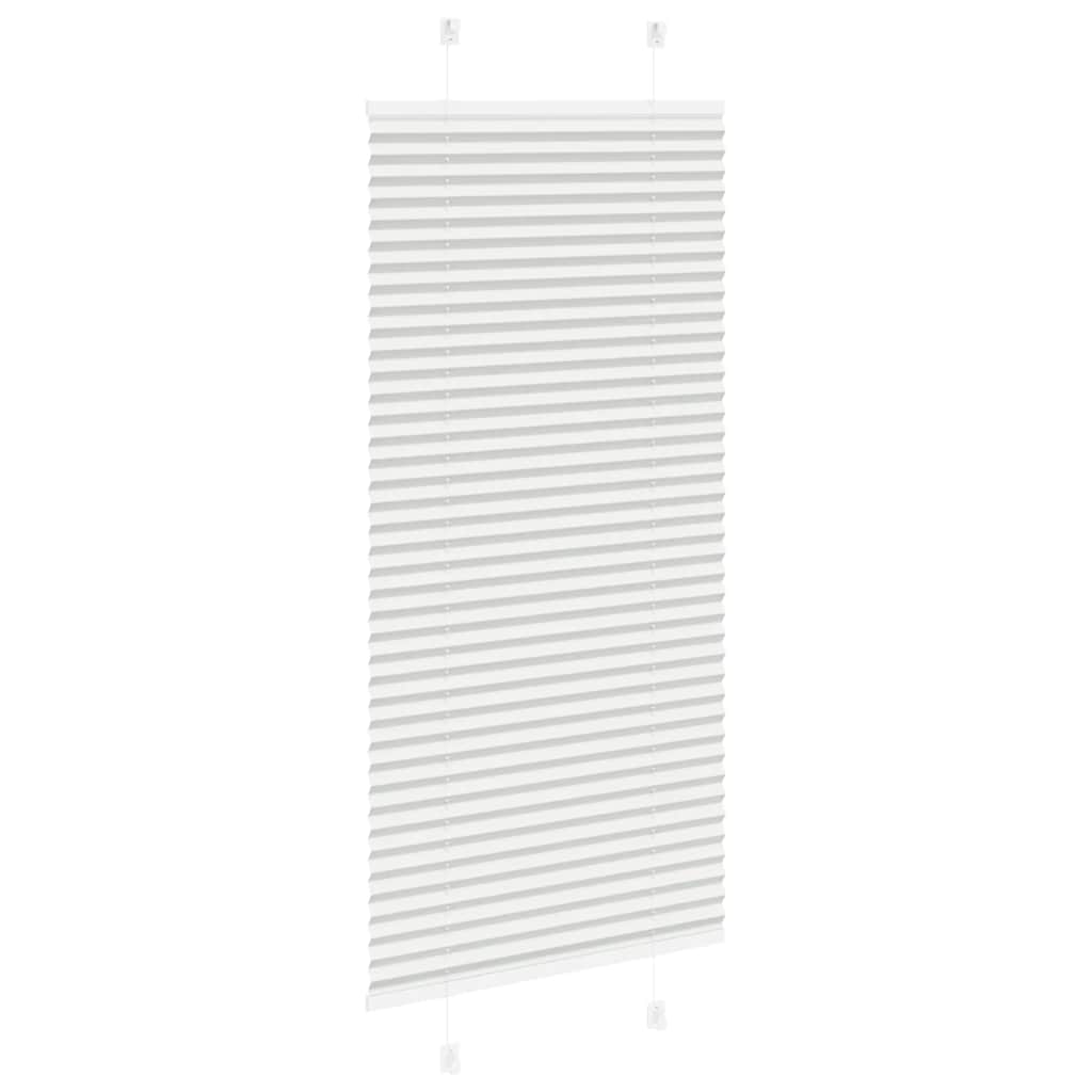 Pleated Blind Light Grey 55x100 cm Fabric Width 54.4 cm Polyester