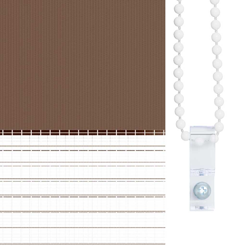 Pleated Blind Light Grey 75x150 cm Fabric Width 74.4 cm Polyester