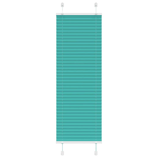 Pleated Blind Petrol Green 45x100 cm Fabric Width 44.4 cm Polyester