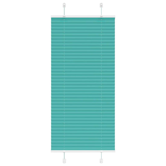 Pleated Blind Petrol Green 60x100 cm Fabric Width 59.4 cm Polyester