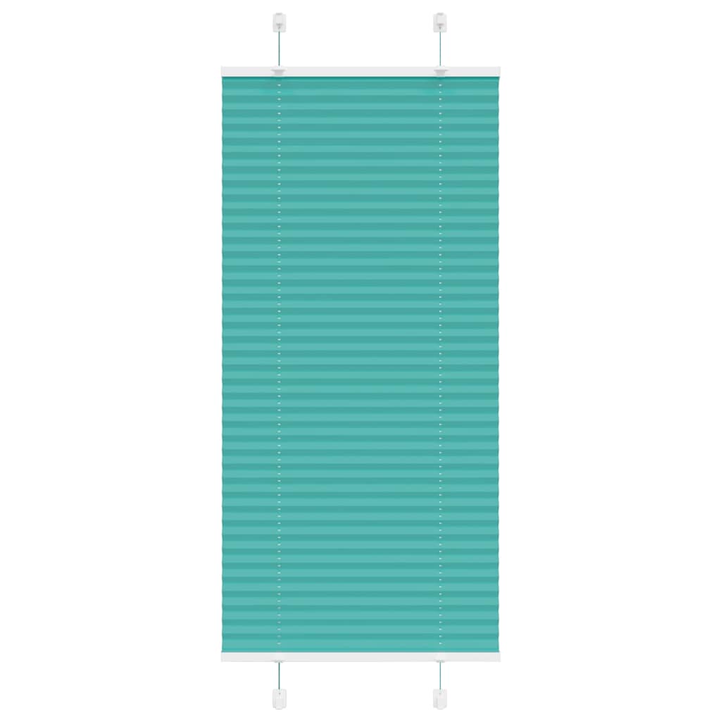 Pleated Blind Petrol Green 60x150 cm Fabric Width 59.4 cm Polyester