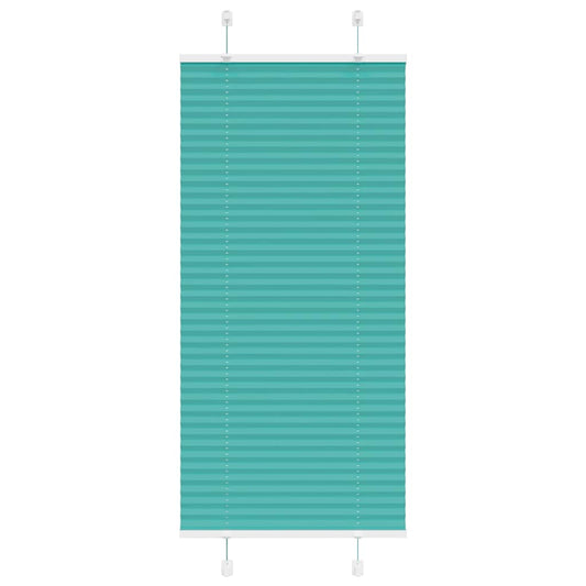 Pleated Blind Petrol Green 60x150 cm Fabric Width 59.4 cm Polyester