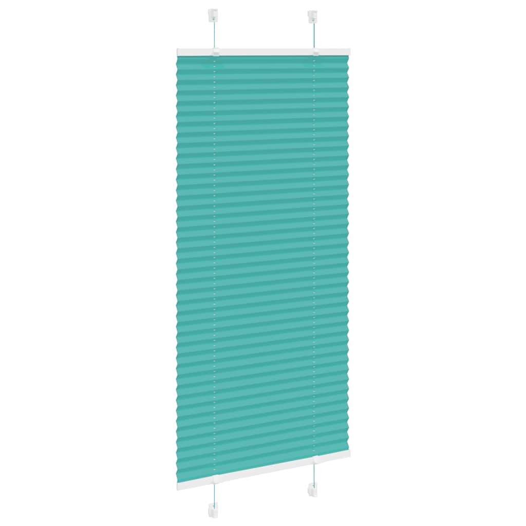 Pleated Blind Petrol Green 60x150 cm Fabric Width 59.4 cm Polyester