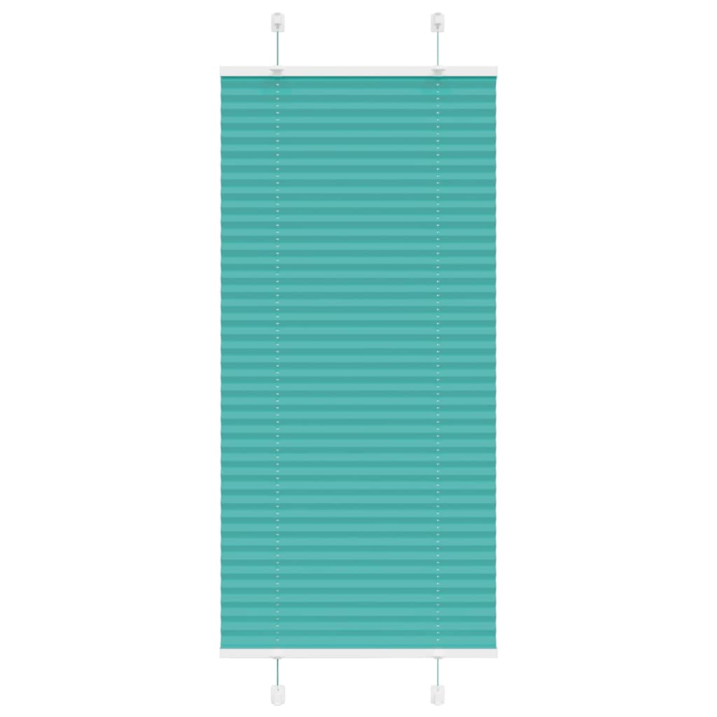 Pleated Blind Petrol Green 65x150 cm Fabric Width 64.4 cm Polyester