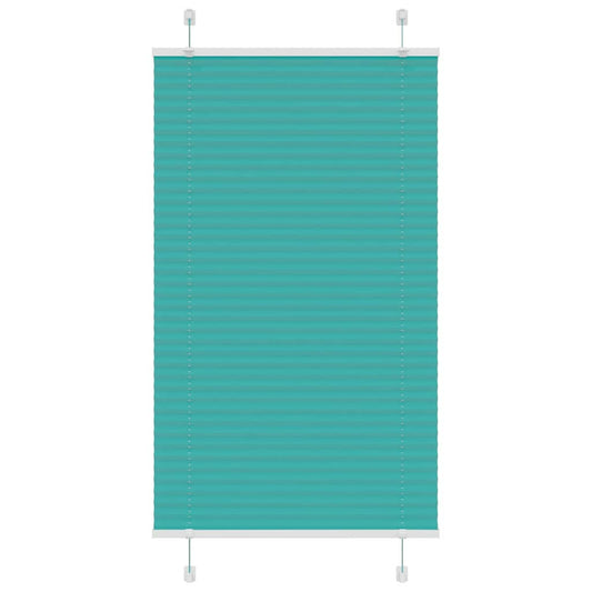 Pleated Blind Petrol Green 80x150 cm Fabric Width 79.4 cm Polyester