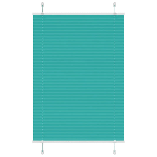 Pleated Blind Petrol Green 95x150 cm Fabric Width 94.4 cm Polyester