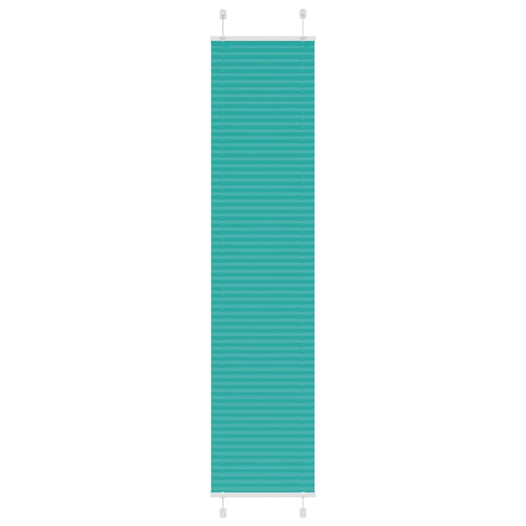 Pleated Blind Petrol Green 40x200 cm Fabric Width 39.4 cm Polyester