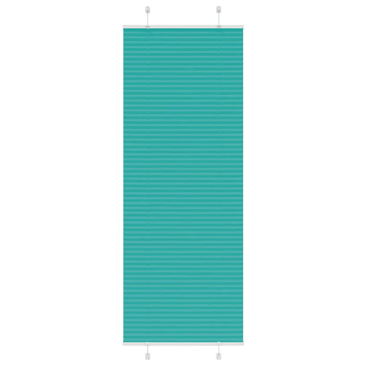 Pleated Blind Petrol Green 75x200 cm Fabric Width 74.4 cm Polyester