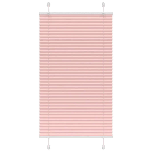 Pleated Blind Pink 75x100 cm Fabric Width 74.4 cm Polyester