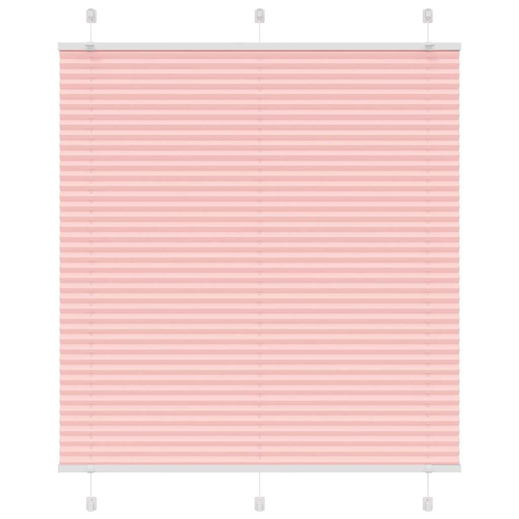 Pleated Blind Pink 115x100 cm Fabric Width 114.4 cm Polyester