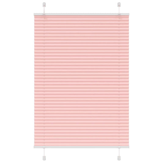 Pleated Blind Pink 85x150 cm Fabric Width 84.4 cm Polyester