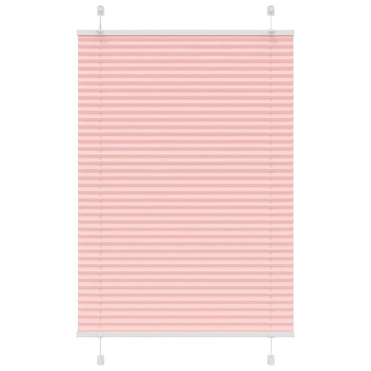 Pleated Blind Pink 95x150 cm Fabric Width 94.4 cm Polyester