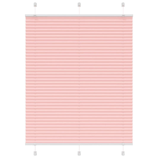 Pleated Blind Pink 105x150 cm Fabric Width 104.4 cm Polyester