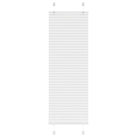 Pleated Blind White 40x100 cm Fabric Width 39.4 cm Polyester