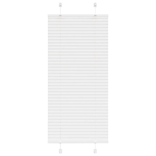 Pleated Blind White 60x150 cm Fabric Width 59.4 cm Polyester